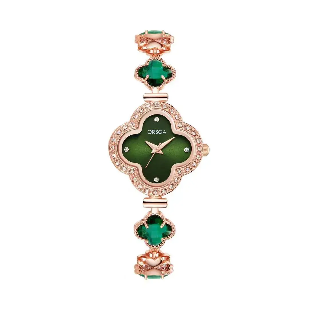 Oshga Four-leaf Diamond Watch for Women - Image 4