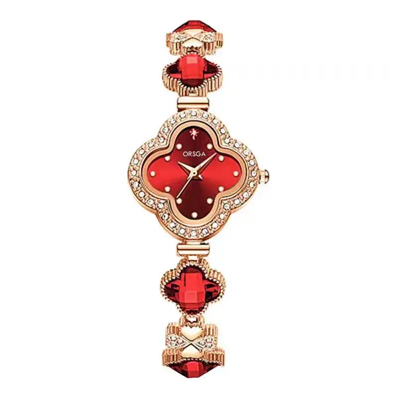 Oshga Four-leaf Diamond Watch for Women - Image 5