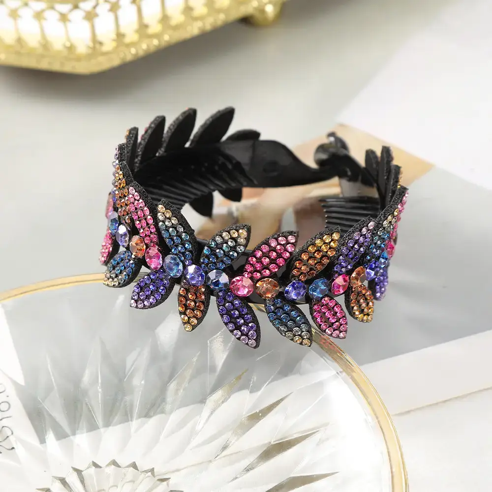 Full Diamond Rhinestone Butterfly Hairpin for Women — feature 6