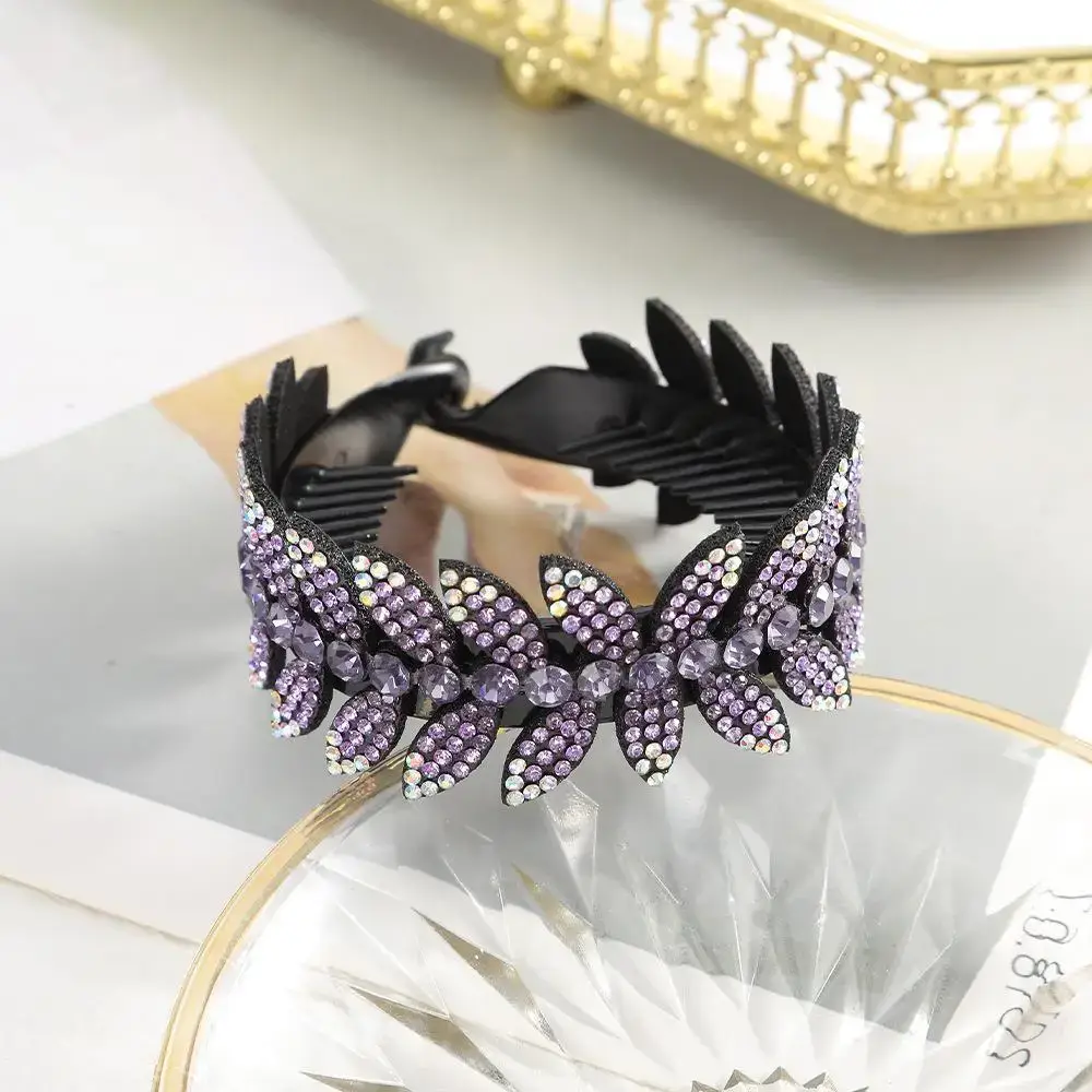 Full Diamond Rhinestone Butterfly Hairpin for Women - Image 2