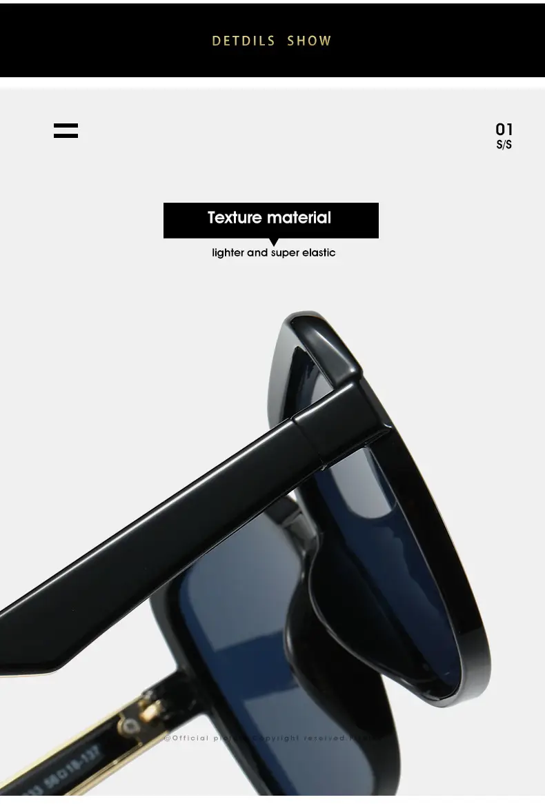 Square Sunglasses Women Gradient UV Protection — feature 14
