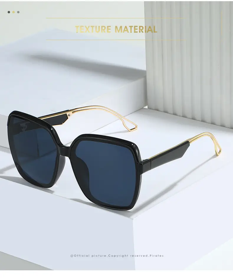 Square Sunglasses Women Gradient UV Protection — feature 2