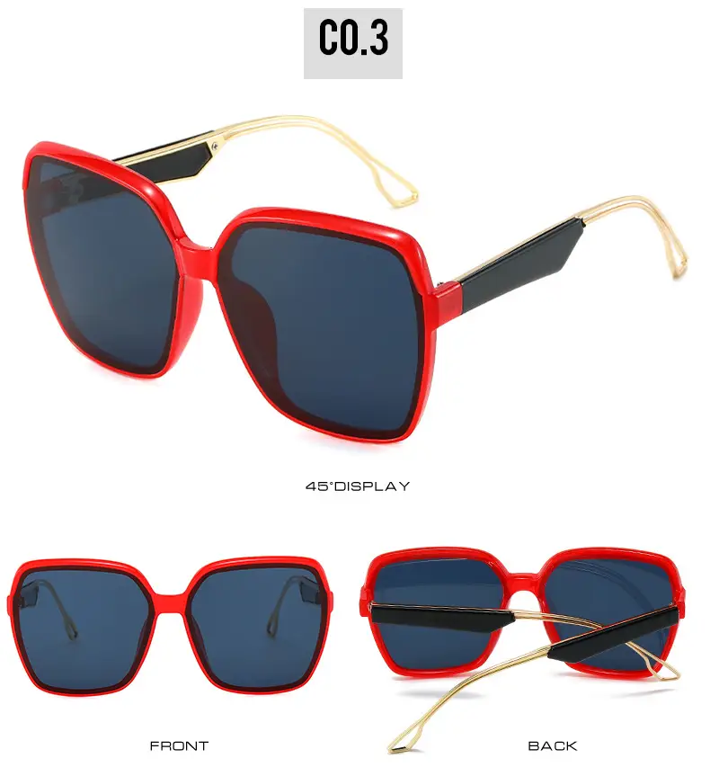Square Sunglasses Women Gradient UV Protection — feature 9