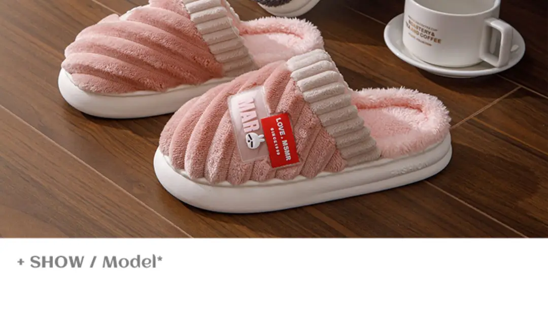 Bug Rabbit Cixi Cotton Slippers Women's Winter 2023 New Plush Home Warm Couple's Winter Cotton Slippers — feature 17