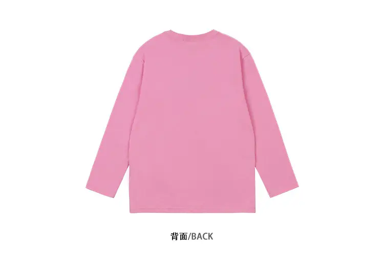Girls White Long Sleeve T-Shirt with Pink Graphic Set — feature 24