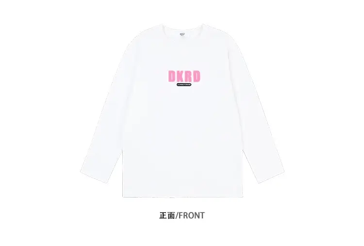 Girls White Long Sleeve T-Shirt with Pink Graphic Set — feature 25