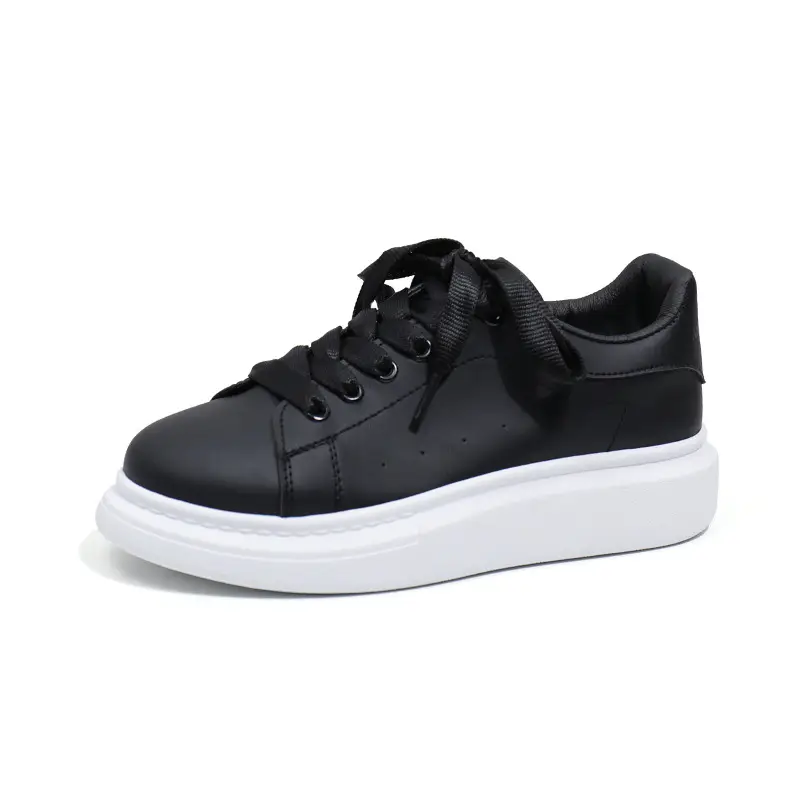 Couple's All-match McQueen White Shoes Women's Spring Korean Style Thick-soled High-height Shoes Casual Shoes Men's Sneakers ZS-01 - Image 4