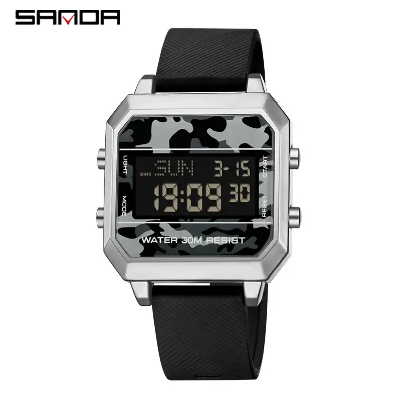 Waterproof Square Digital Watch for Men Women - Image 4