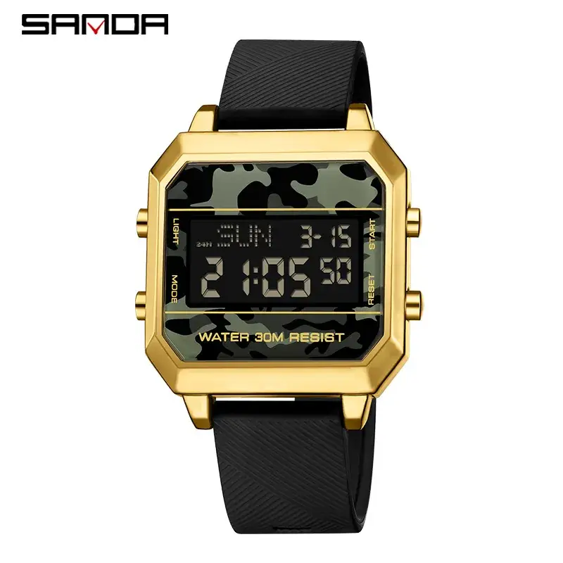 Waterproof Square Digital Watch for Men Women - Image 5