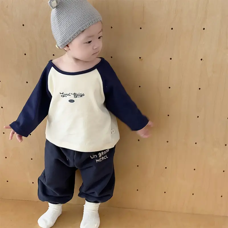 Baby Boys Korean Style Spring Suit with Beanie