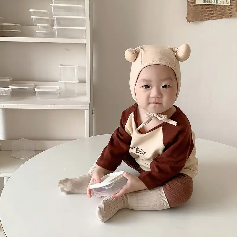 Baby Boys Korean Style Spring Suit with Beanie