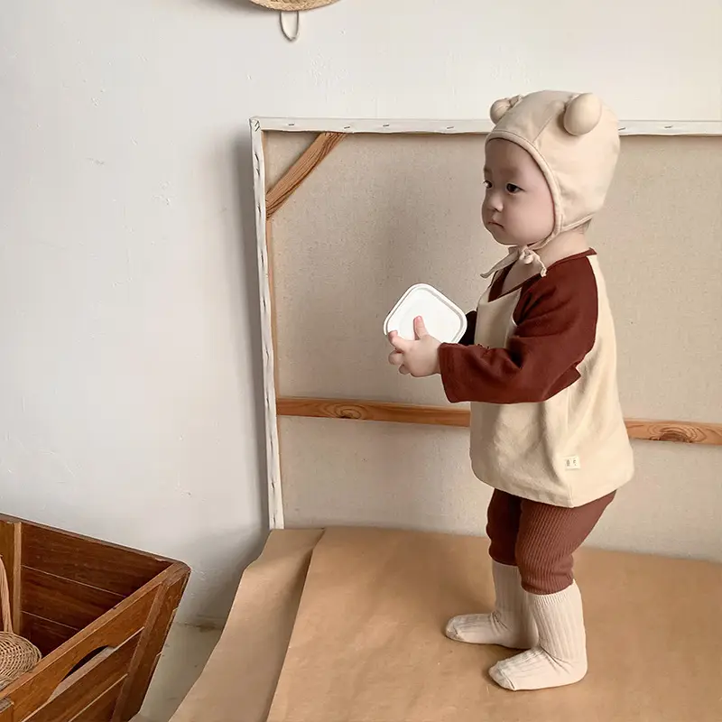 Baby Boys Korean Style Spring Suit with Beanie