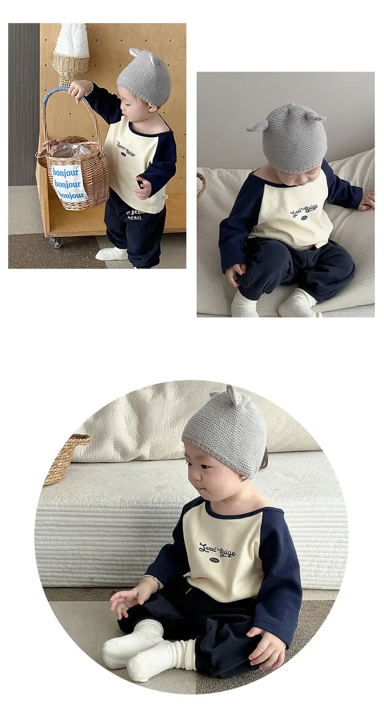Baby Boys Korean Style Spring Suit with Beanie — feature 13