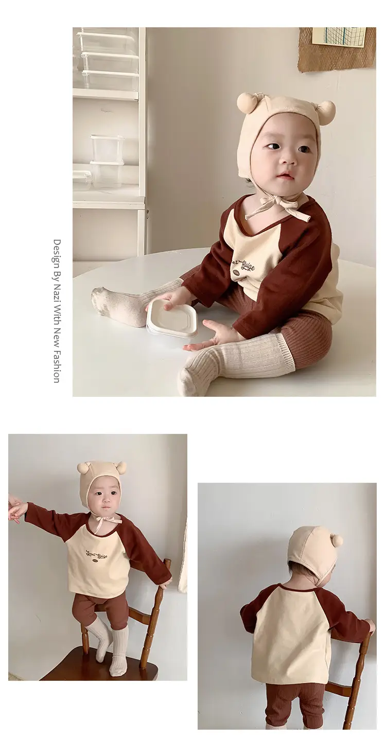 Baby Boys Korean Style Spring Suit with Beanie — feature 4