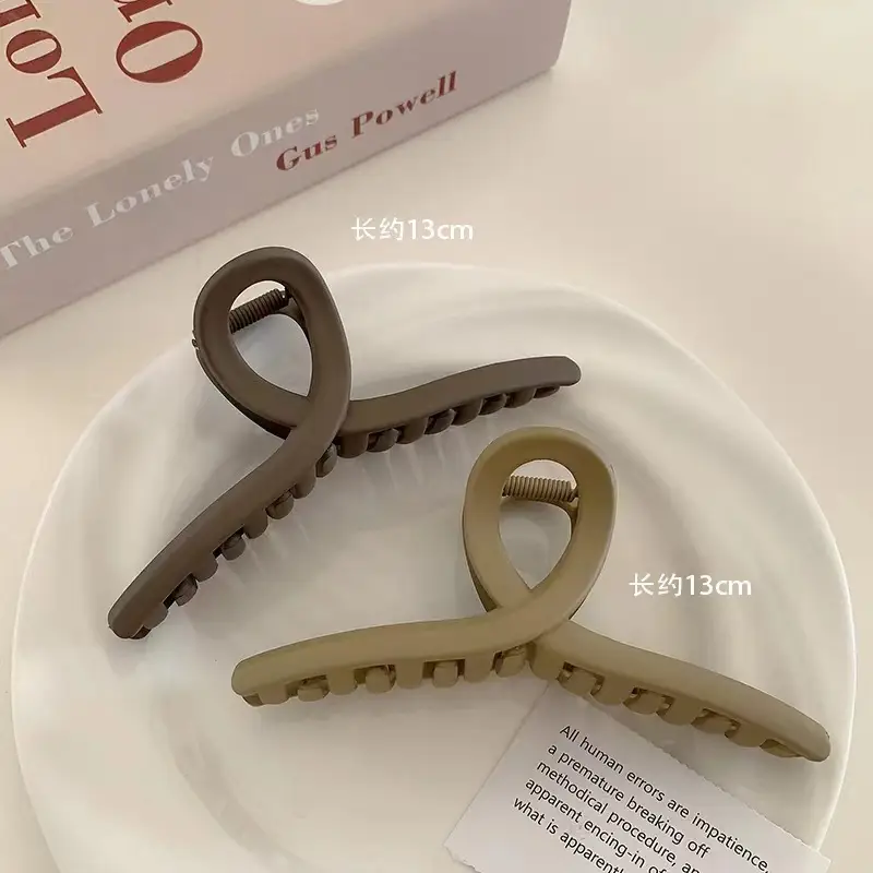 Versatile Coffee Hair Clip Clip for Large Hairpin Back