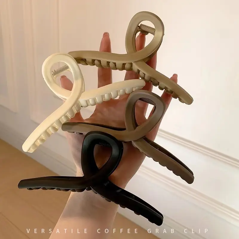 Versatile Coffee Hair Clip Clip for Large Hairpin Back