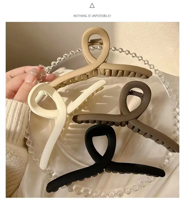Versatile Coffee Hair Clip Clip for Large Hairpin Back — feature 10