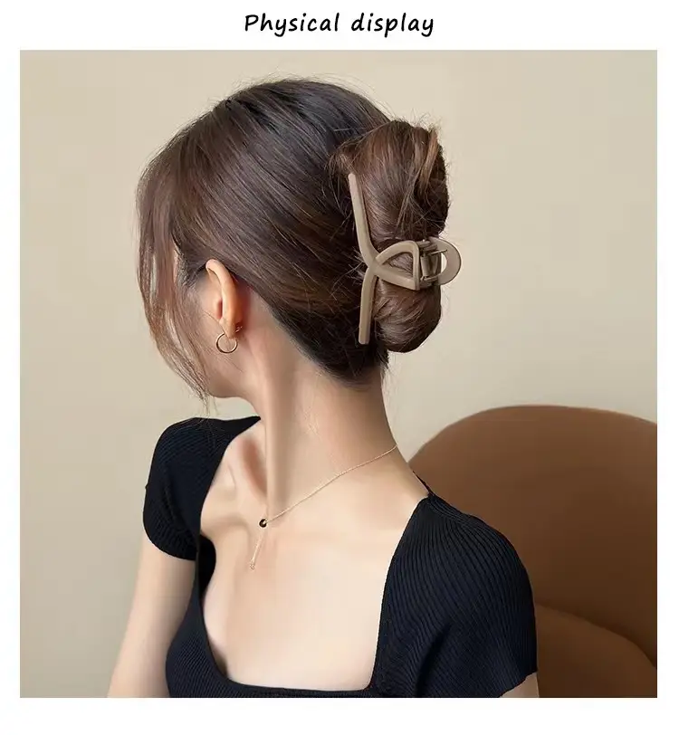 Versatile Coffee Hair Clip Clip for Large Hairpin Back — feature 12