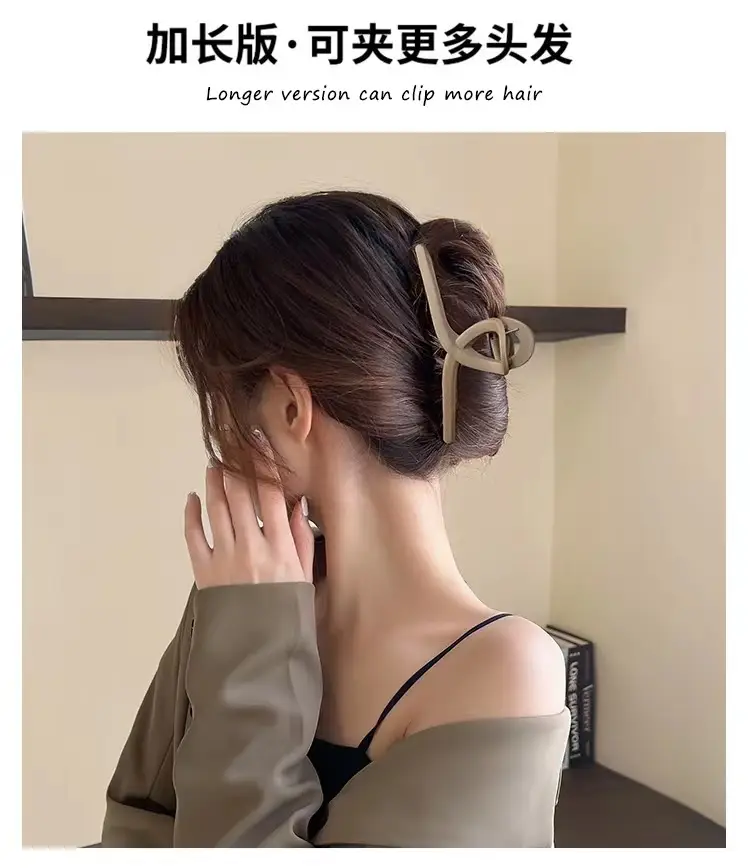 Versatile Coffee Hair Clip Clip for Large Hairpin Back — feature 13