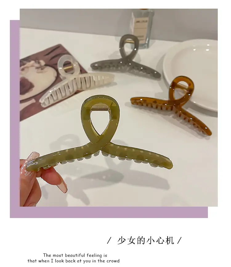 Versatile Coffee Hair Clip Clip for Large Hairpin Back — feature 20