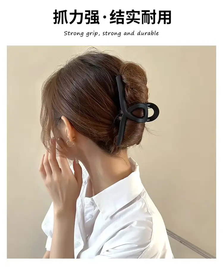 Versatile Coffee Hair Clip Clip for Large Hairpin Back — feature 8