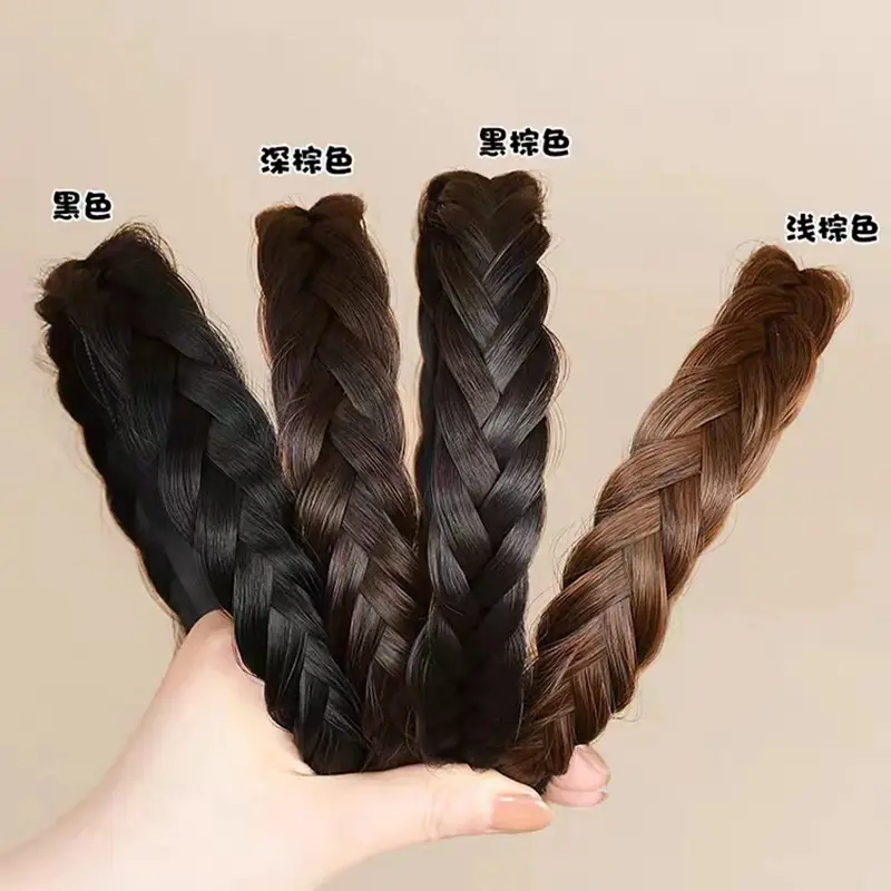 Simple Fashion Wig Fish Bone Braid Net Red High - Image 5