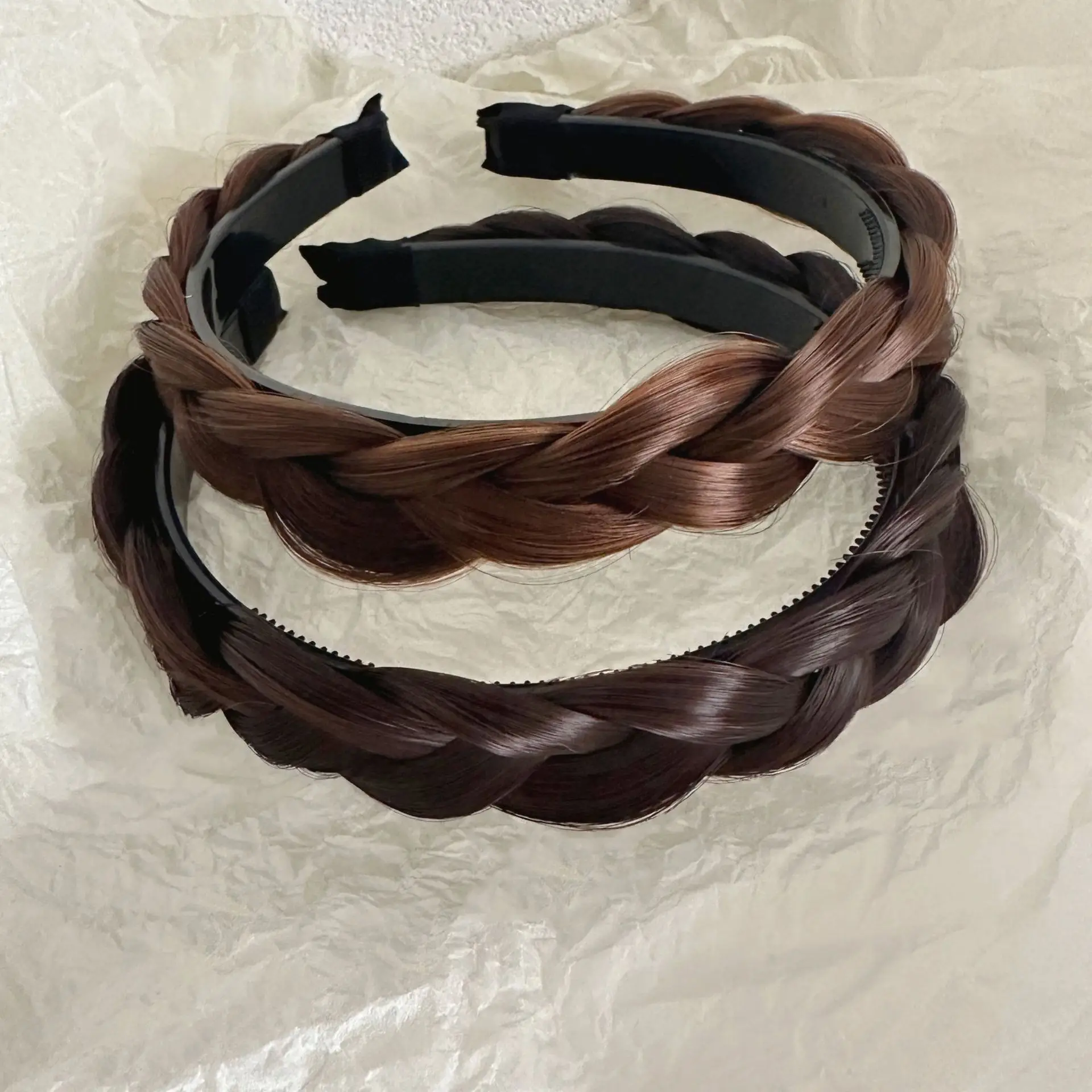 Simple Fashion Wig Fish Bone Braid Net Red High — feature 11