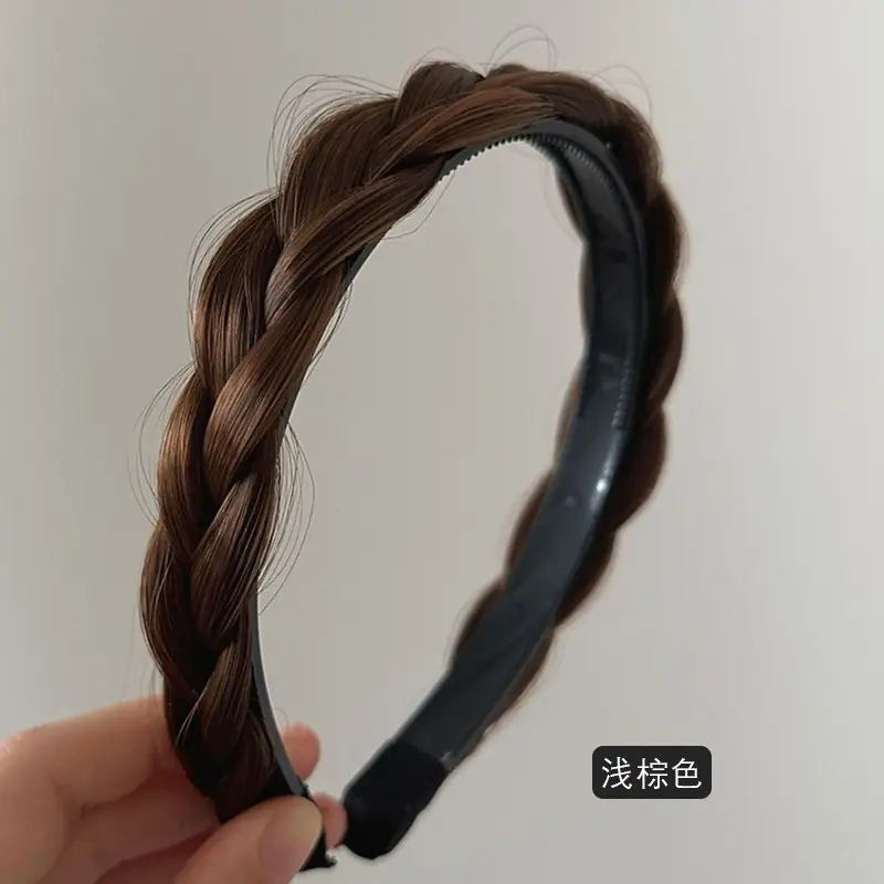 Simple Fashion Wig Fish Bone Braid Net Red High — feature 12