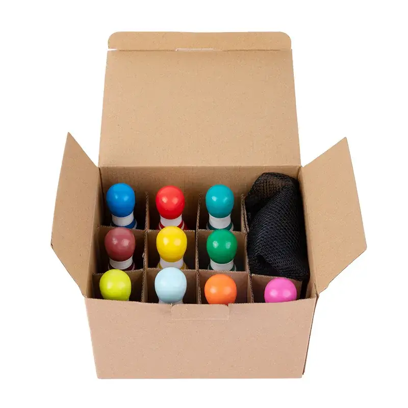 Children's Wooden Bowling Ball Game Educational Toy