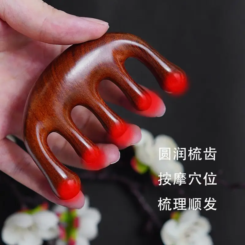 Factory Wholesale Sandalwood Multi-Functional Hair Comb