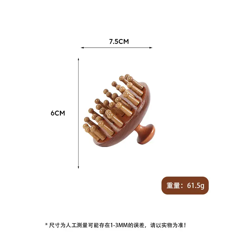 Factory Wholesale Sandalwood Multi-Functional Hair Comb