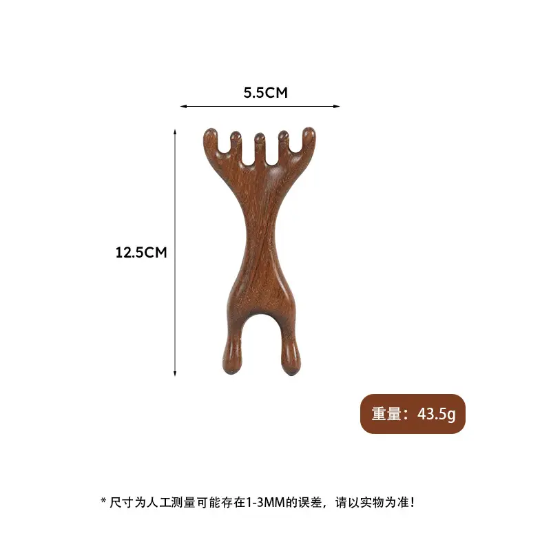 Factory Wholesale Sandalwood Multi-Functional Hair Comb