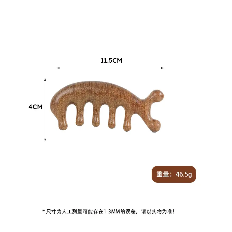Factory Wholesale Sandalwood Multi-Functional Hair Comb