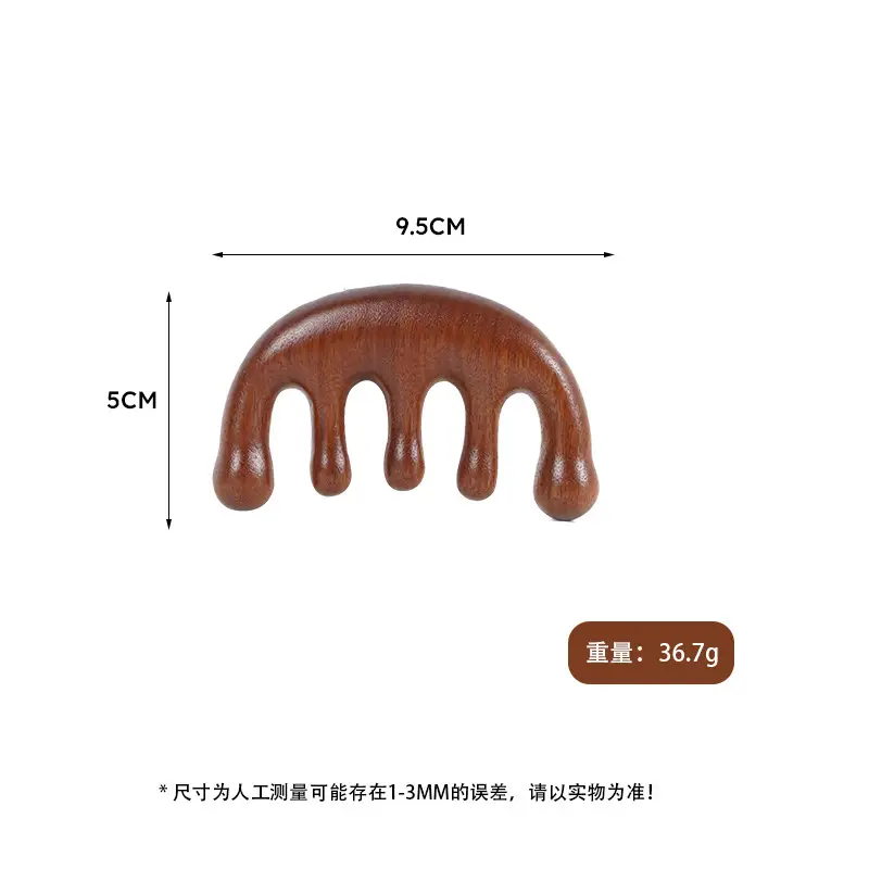Factory Wholesale Sandalwood Multi-Functional Hair Comb