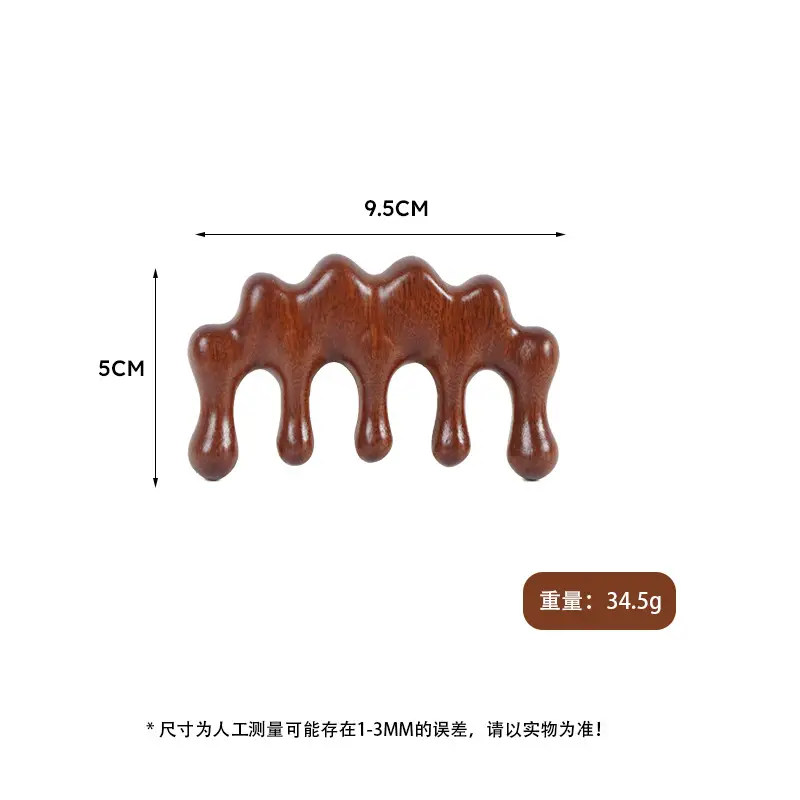 Factory Wholesale Sandalwood Multi-Functional Hair Comb