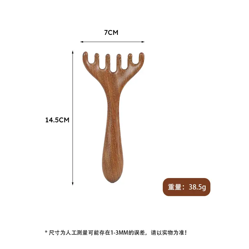 Factory Wholesale Sandalwood Multi-Functional Hair Comb
