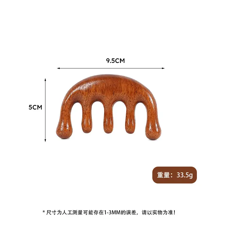 Factory Wholesale Sandalwood Multi-Functional Hair Comb
