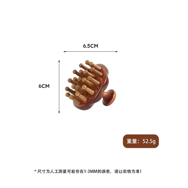 Factory Wholesale Sandalwood Multi-Functional Hair Comb