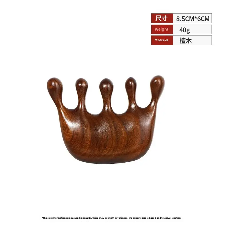 Factory Wholesale Sandalwood Multi-Functional Hair Comb