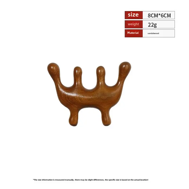 Factory Wholesale Sandalwood Multi-Functional Hair Comb