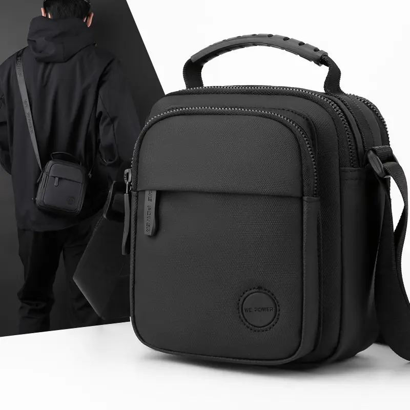 Men's Clear iPad 9.7 Inch Crossbody Bag Black