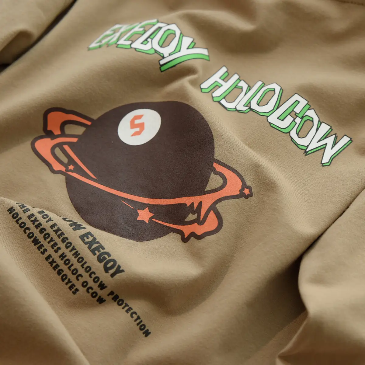 170 Kids Cotton Long Sleeve T-Shirt Brown Green — feature 19