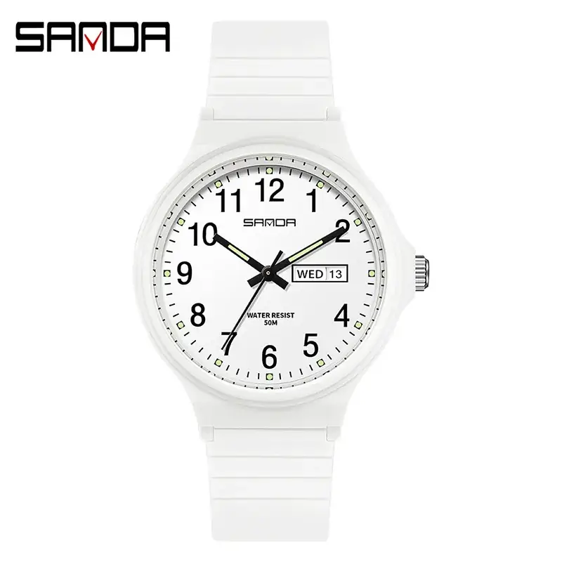 Sanda Cross-Border Kids Cross-Stone Watch Double Calendar Quartz Electronic - Image 14