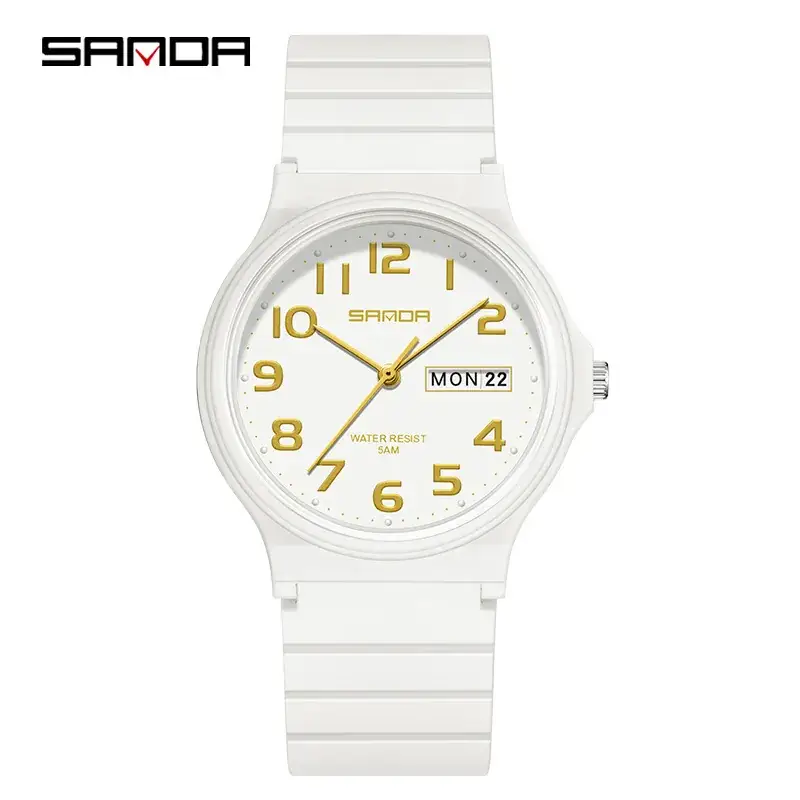 Sanda Cross-Border Kids Cross-Stone Watch Double Calendar Quartz Electronic - Image 6