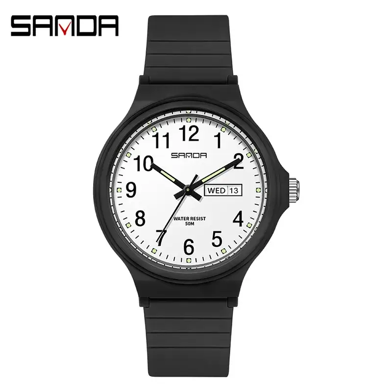 Sanda Cross-Border Kids Cross-Stone Watch Double Calendar Quartz Electronic - Image 7