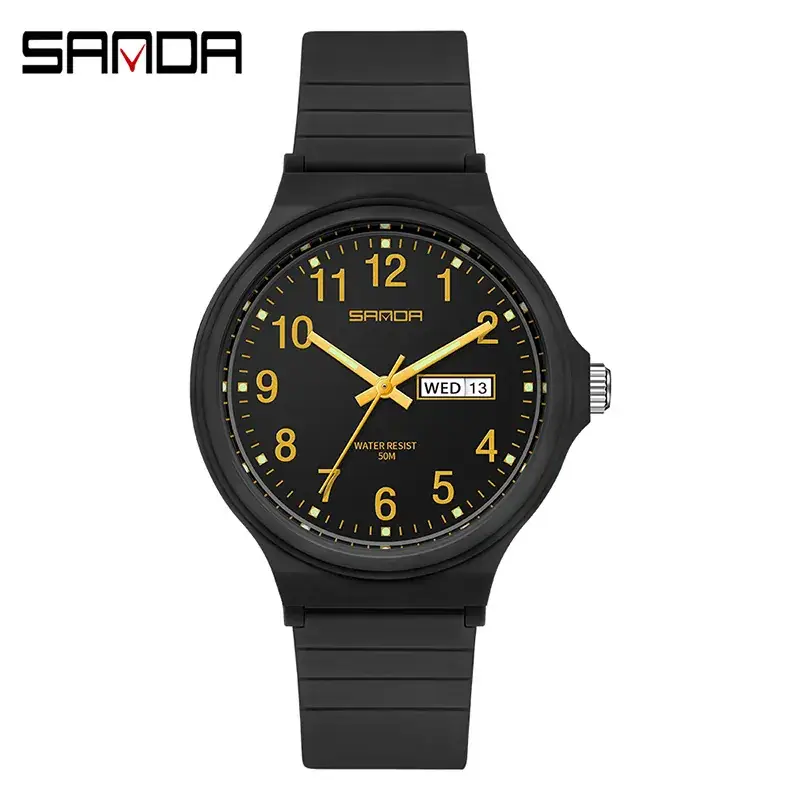 Sanda Cross-Border Kids Cross-Stone Watch Double Calendar Quartz Electronic - Image 8