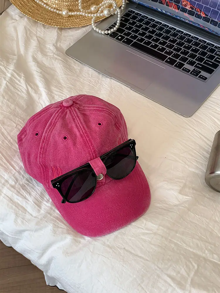 Pink Cat Ears Sunglasses Cap for Women — feature 18