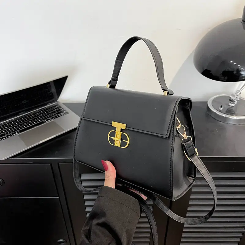 Trendy Purple Square Shoulder Bag for Women - Image 6