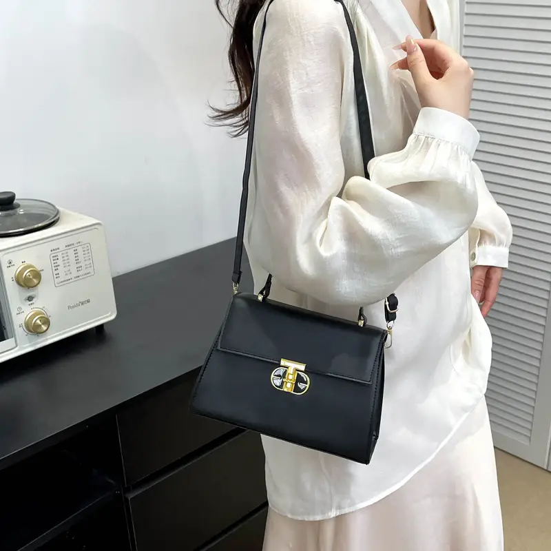 Trendy Purple Square Shoulder Bag for Women - Image 9