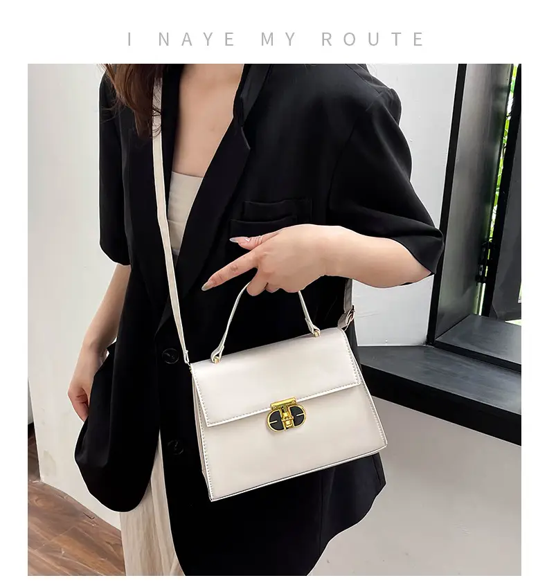 Trendy Purple Square Shoulder Bag for Women — feature 1